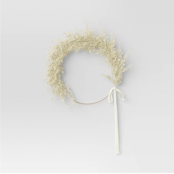 Ring Pampas Grass Wreath - Threshold NWT - Picture 1 of 5